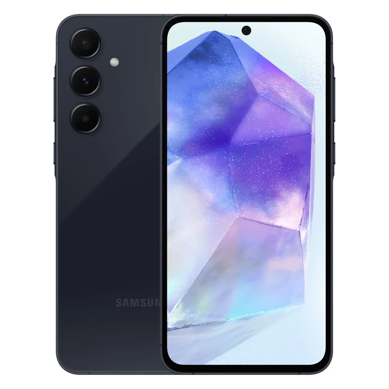 Samsung A55 5G mobile phone with 256GB memory and 8GB RAM black